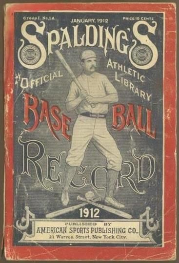MAG 1912 Spalding's Baseball Record